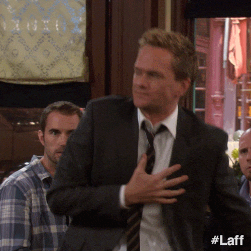 Neil Patrick Harris Dramatic Clutch Pearls GIF