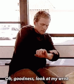 Neil Patrick Harris Look At My Wrist Watch GIF