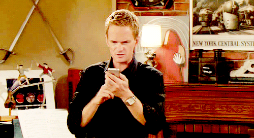 Neil Patrick Harris Phone Chat GIF