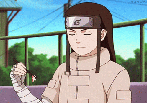 Neji Hyuga Eating Sushi GIF