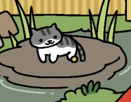 Neko Playing With A Ball GIF