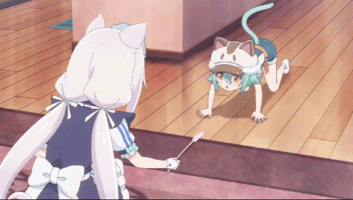 Nekopara Cat Fight GIF