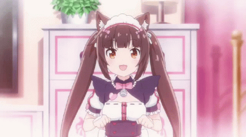 Nekopara Chocola Playing GIF