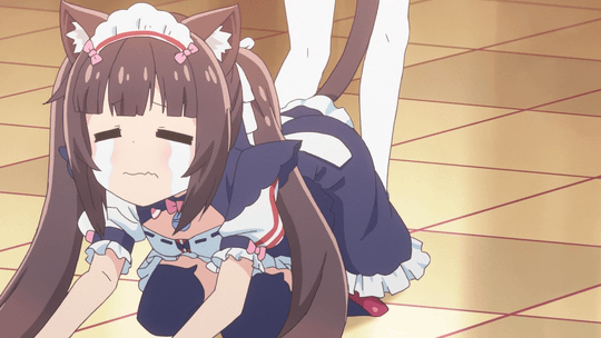 Nekopara Vanilla Pulling Crying Chocola GIF