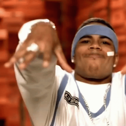 Nelly Hands Up Facing Down GIF