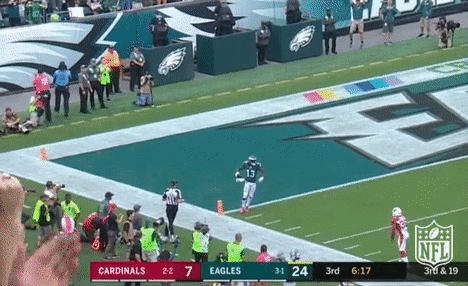 Nelson Agholor Making A Trust Fall GIF