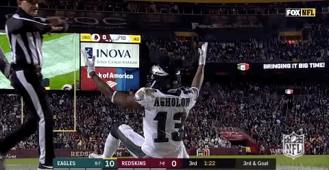 Nelson Agholor Sitting Like A Kid GIF