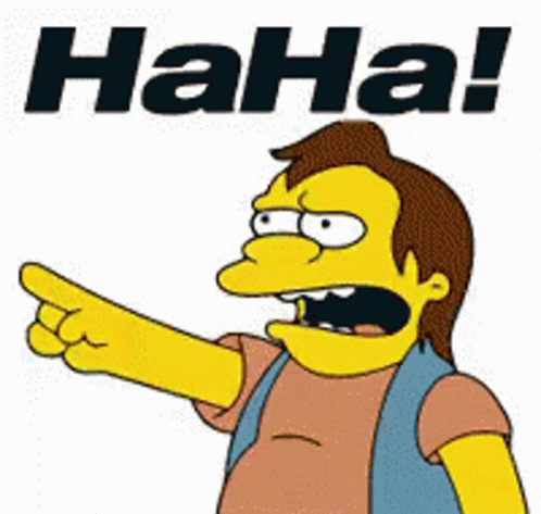 Nelson Haha White Background GIF