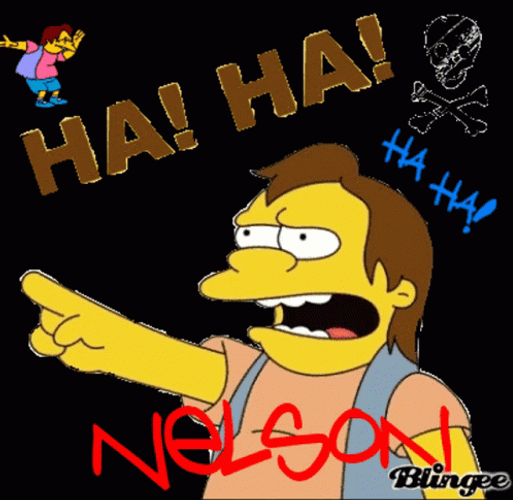 Nelson Haha GIF