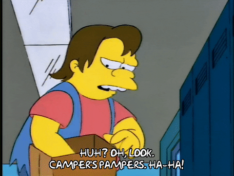 Nelson Haha Holding A Shirt GIF