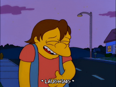 Nelson Haha Mischievous Chuckle GIF