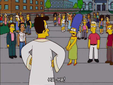 Nelson Haha Walking In The Crowd GIF