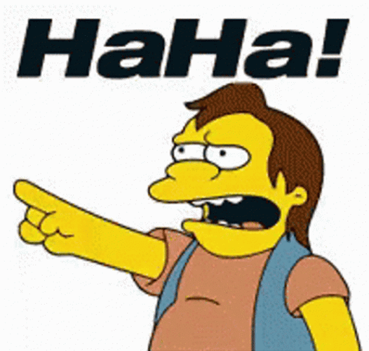 Nelson Haha White Background GIF