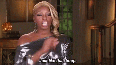 Feisty Nene Leakes Finger Snap Boop GIF