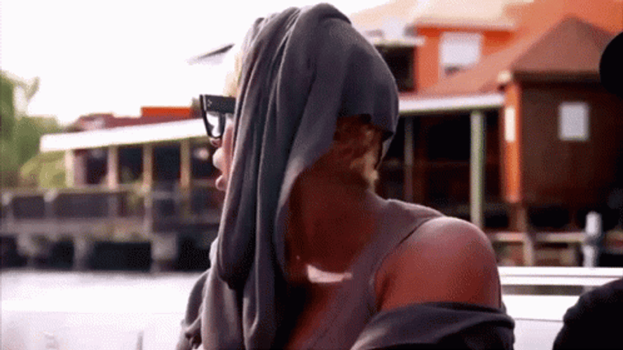 NeNe Leakes Surprised Reaction Gray Hoodie GIF