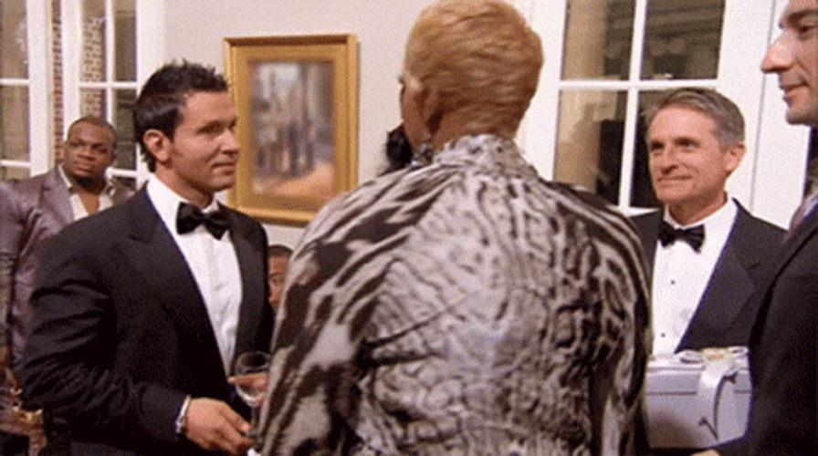 NeNe Leakes Turning Back Tiger Print Dress GIF