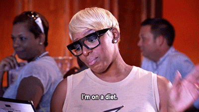Nene The Ghetto Reading Menu I'm On Diet GIF