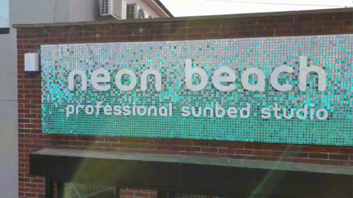 Neon Beach Professional Sunbed GIF