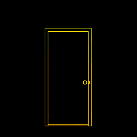 Neon Black Endless Doors GIF