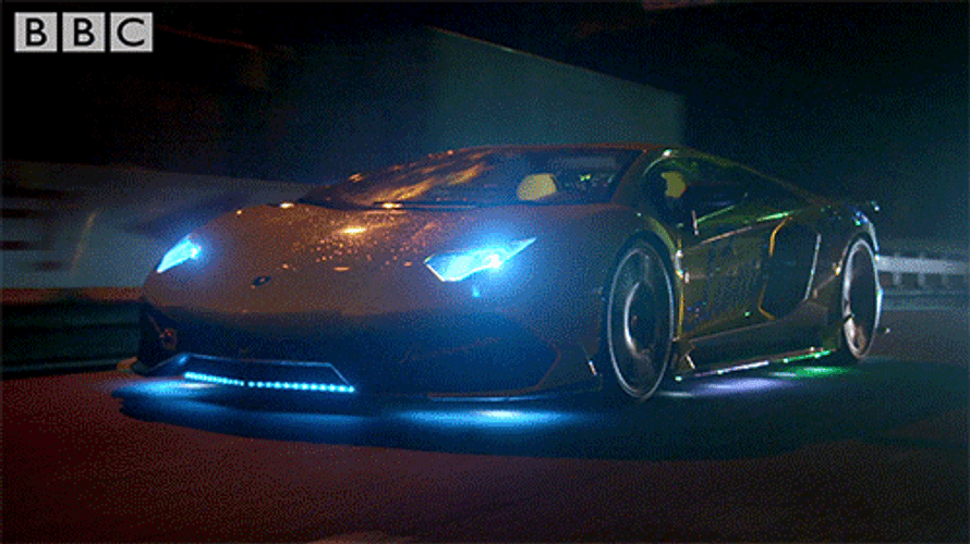 Neon Car Bbc Top Gear GIF