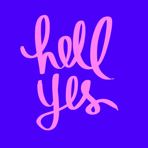Neon Color Hello Excited Yes GIF