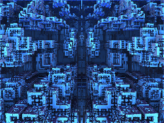 Neon Fractal Art Animation GIF