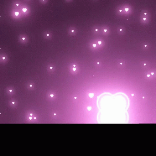 Neon Galaxy Hearts Glow GIF