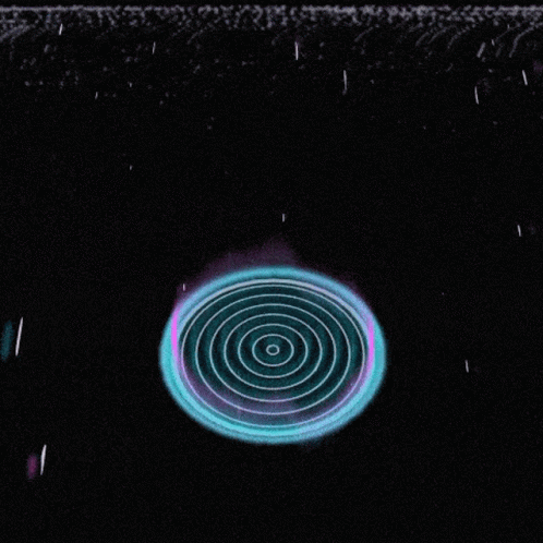 Neon Galaxy Infographic GIF