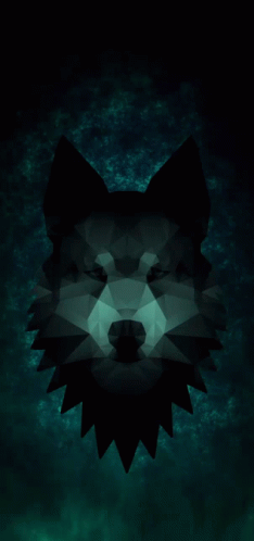 Neon Galaxy Light Eyes Wolf GIF