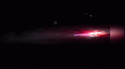 Neon Galaxy Red GIF
