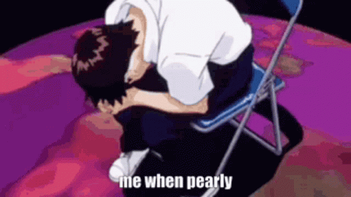 Neon Genesis Evangelion Me When Pearly GIF