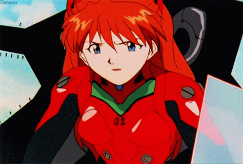Neon Genesis Evangelion Asuka Langley Red Suit GIF