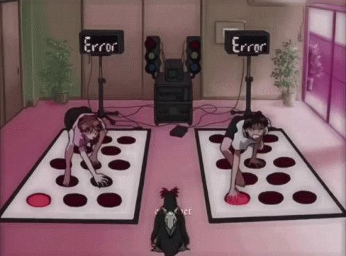 Neon Genesis Evangelion Shinji And Asuka Goofing GIF