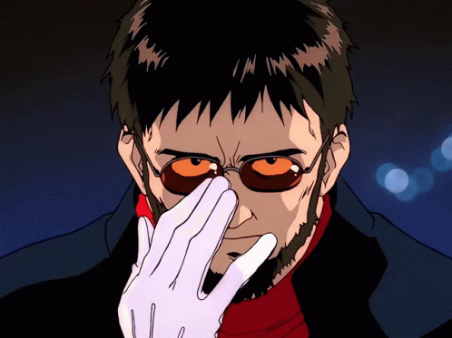 Neon Genesis Evangelion Four Characters GIF
