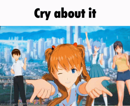 Neon Genesis Evangelion Cry About It GIF