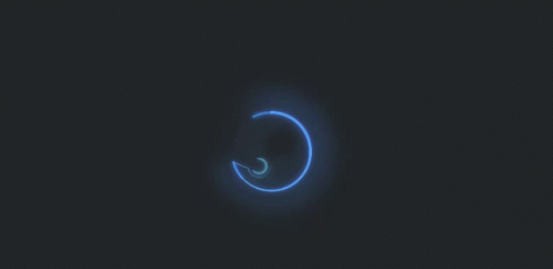 Neon Glowing Steam Icon GIF