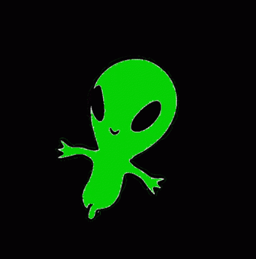 Neon Green Alien Dancing Hiphop GIF
