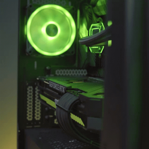 Neon Green Cpu Desktop GIF