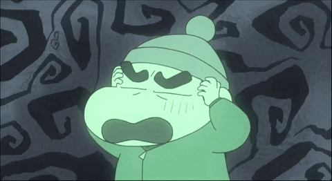 Neon Green Shin Chan Aura GIF