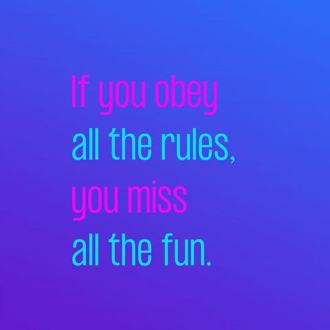 Neon Have Fun Quote GIF