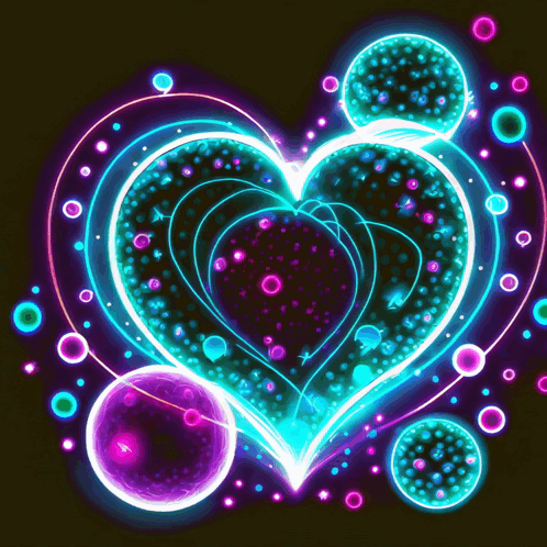Neon Heart With Love