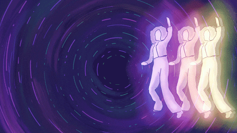Neon Light Dance Anime Luke Alexander GIF