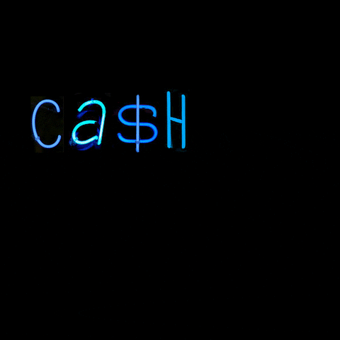 Neon Lights Art Cash Me GIF