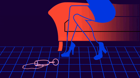 Neon Lonely Party GIF