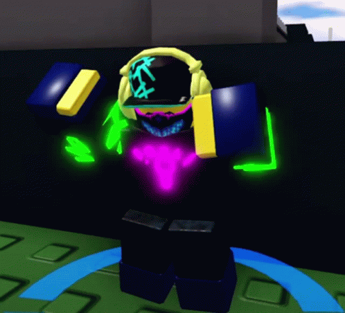 Neon Roblox Rave Dj Dancing GIF