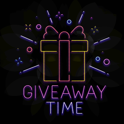 Neon Sign Gift Box Giveaway Time GIF