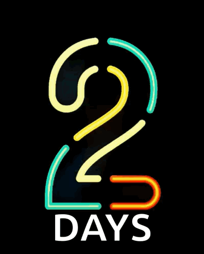 Neon Sign Number 2 Days