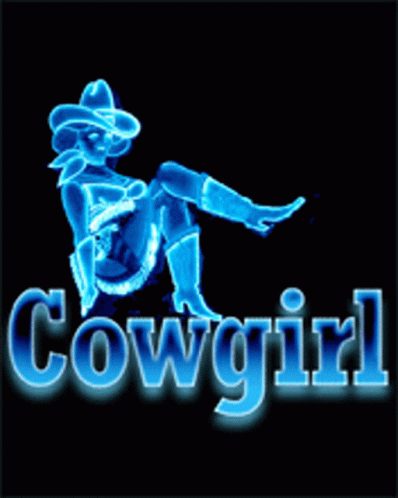 Neon Sign Saying Cowgirl With A Cowboy