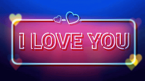 Neon Sign Saying I Love You