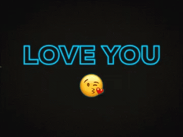 Neon Sign Saying Love You With Smiley Face